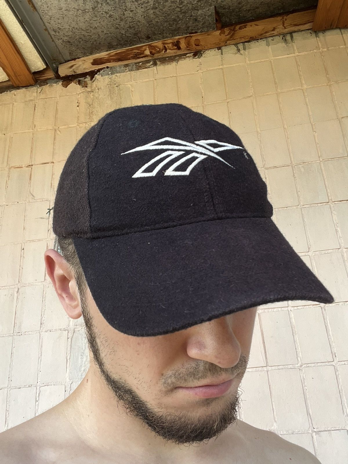 Reebok × Vintage Vintage Y2K Reebok Big Embroidered Logo Wool Cap Hat Size ONE SIZE - 22 Thumbnail
