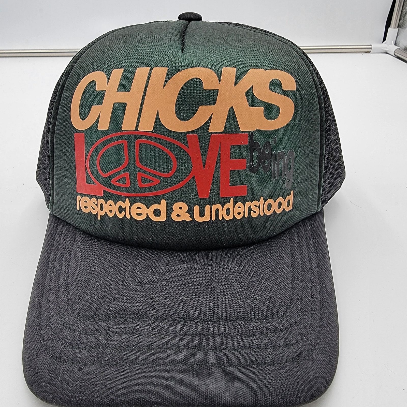 Market Market Margins Trucker Hat - Chicks Love Being Expected Size ONE SIZE - 1 Thumbnail