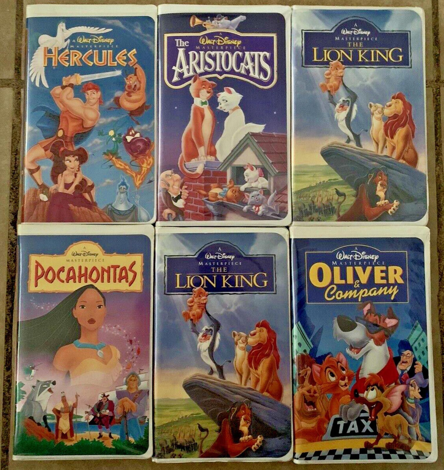 Designer Walt Disney Masterpiece Collection VHS Lot of 6 Movies MINT Size ONE SIZE - 1 Thumbnail