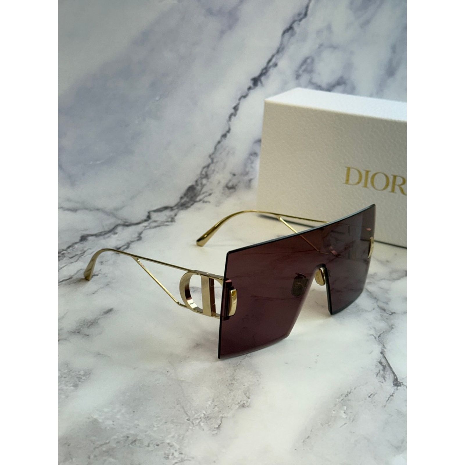 Dior NEW Dior 30Montaigne M1U Oversized Sunglasses Purple Size ONE SIZE - 6 Thumbnail