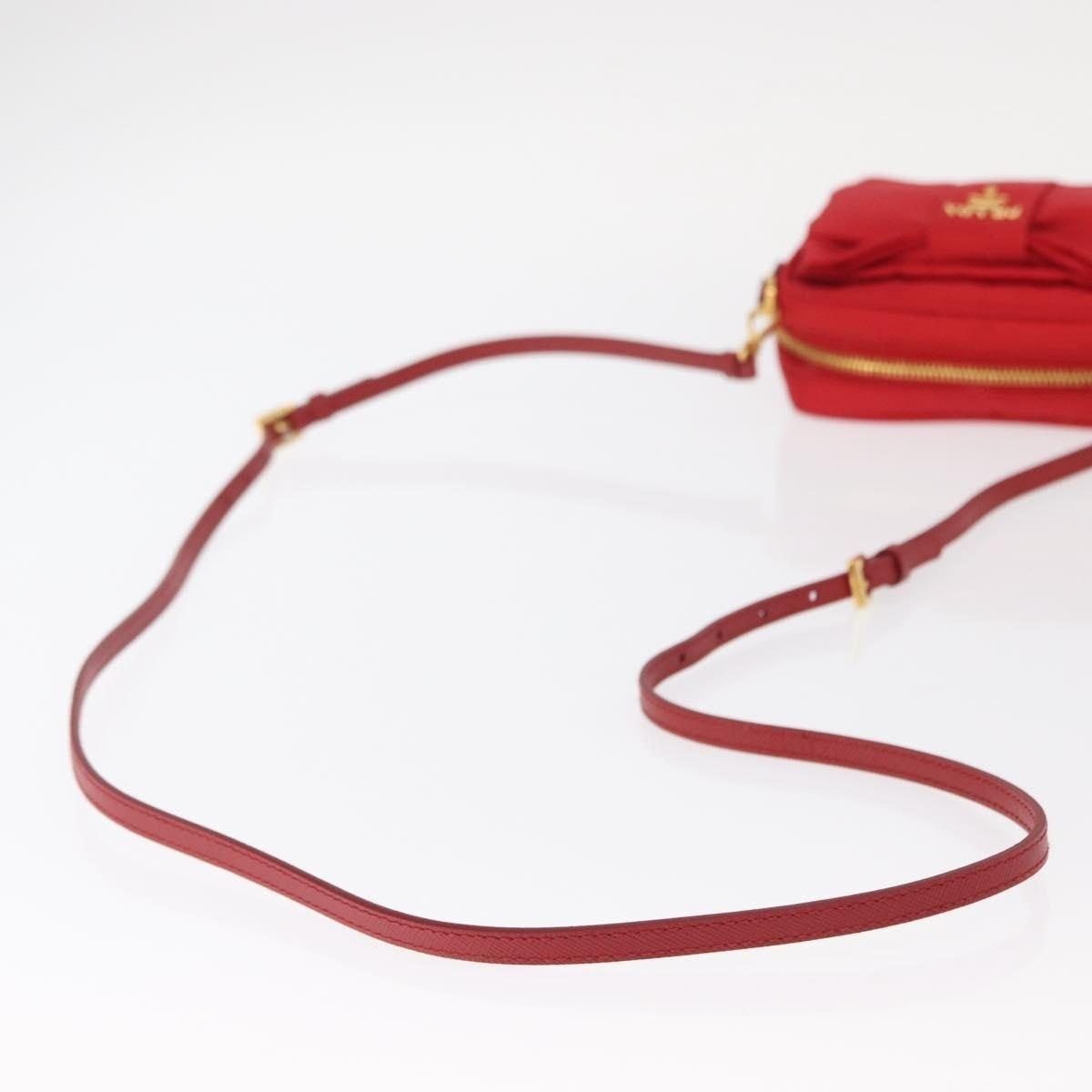 Prada Prada Nylon Shoulder Bag Red Size ONE SIZE - 11 Thumbnail