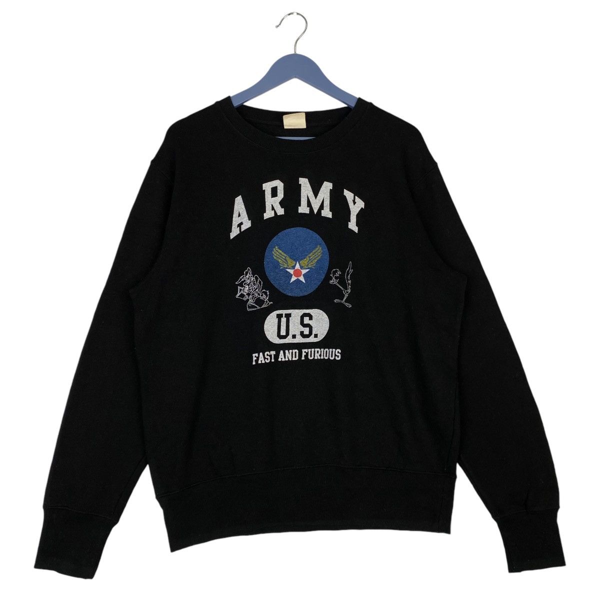 Vintage Vintage Army U.S Fast And Furious Crewneck Sweatshirt Size US L / EU 52-54 / 3 - 1 Thumbnail