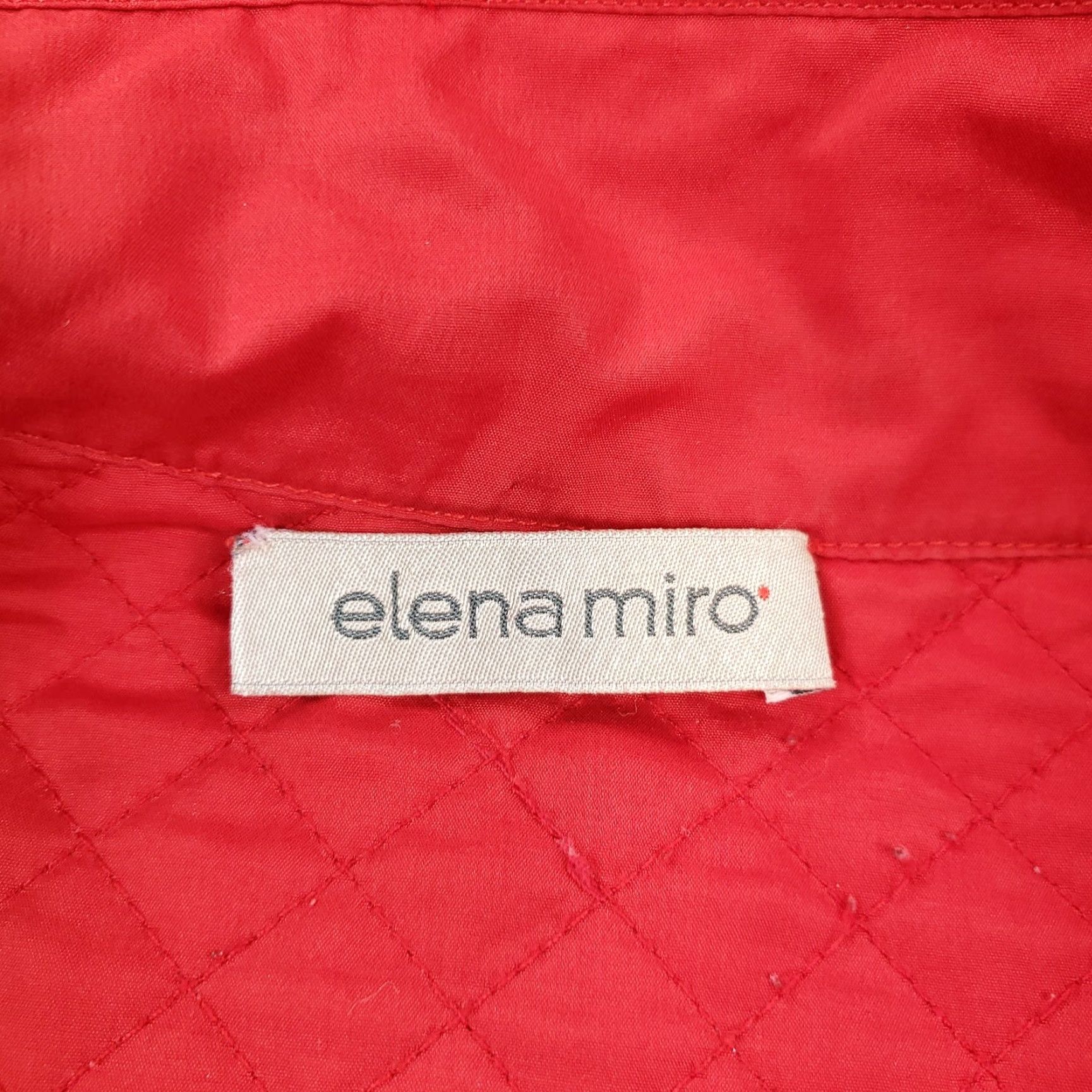 Vintage Elena Mirò Womens Red Quilted Vest Full Zip Outdoor Jacket Size 14 Size XL / US 12-14 / IT 48-50 - 6 Thumbnail