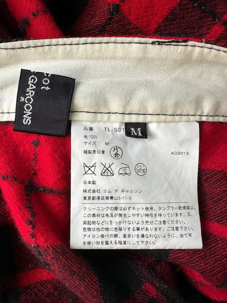 Comme des Garcons Comme Des Garcons Plaid Wool Irregular Skirt Size 24" / US 00 / IT 34 - 8 Thumbnail
