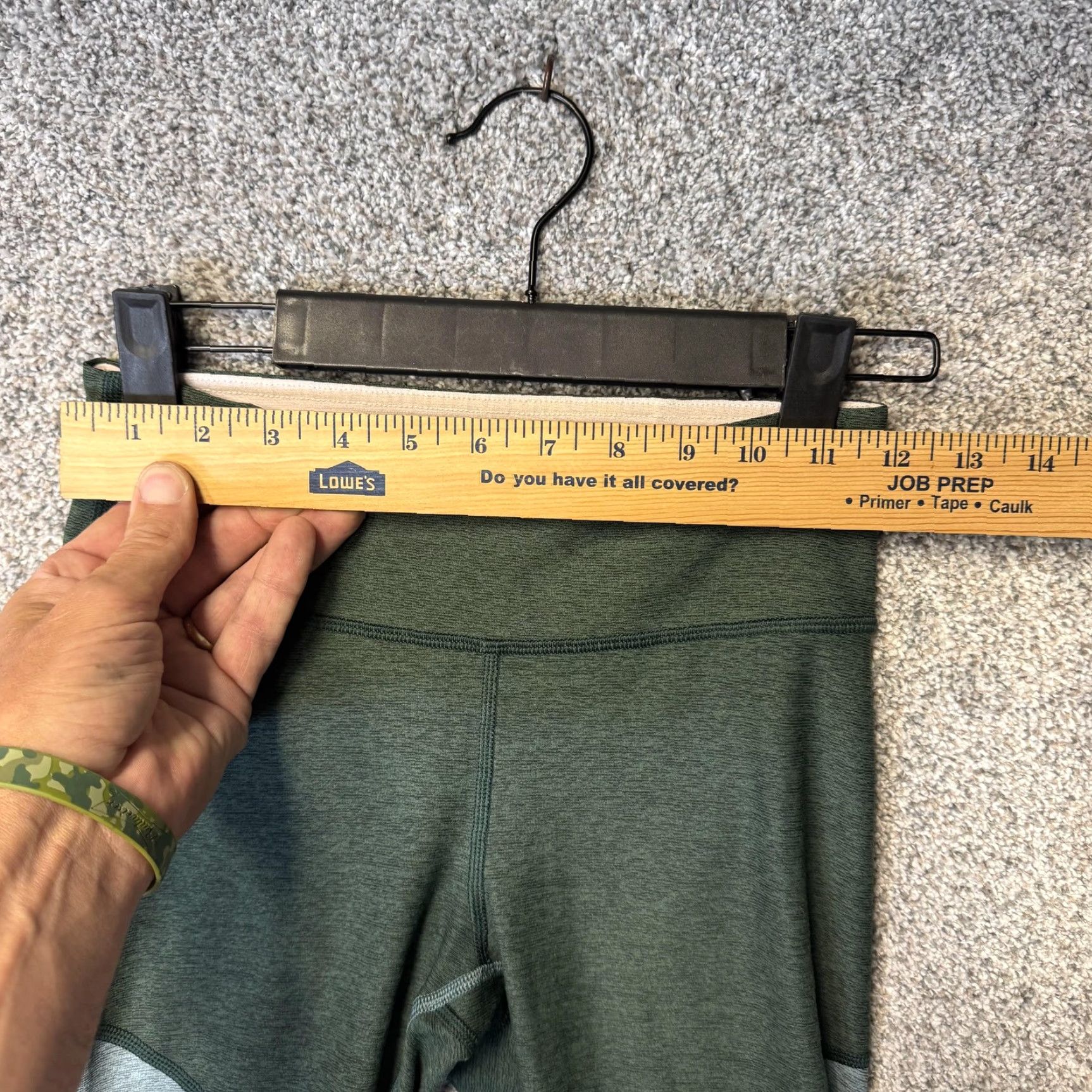 Outdoor Voices Outdoor Voices Leggings Womens XS Green Pink Colorblock High Rise 7/8 Yoga Gym Size 26" / US 2 / IT 38 - 2 Thumbnail