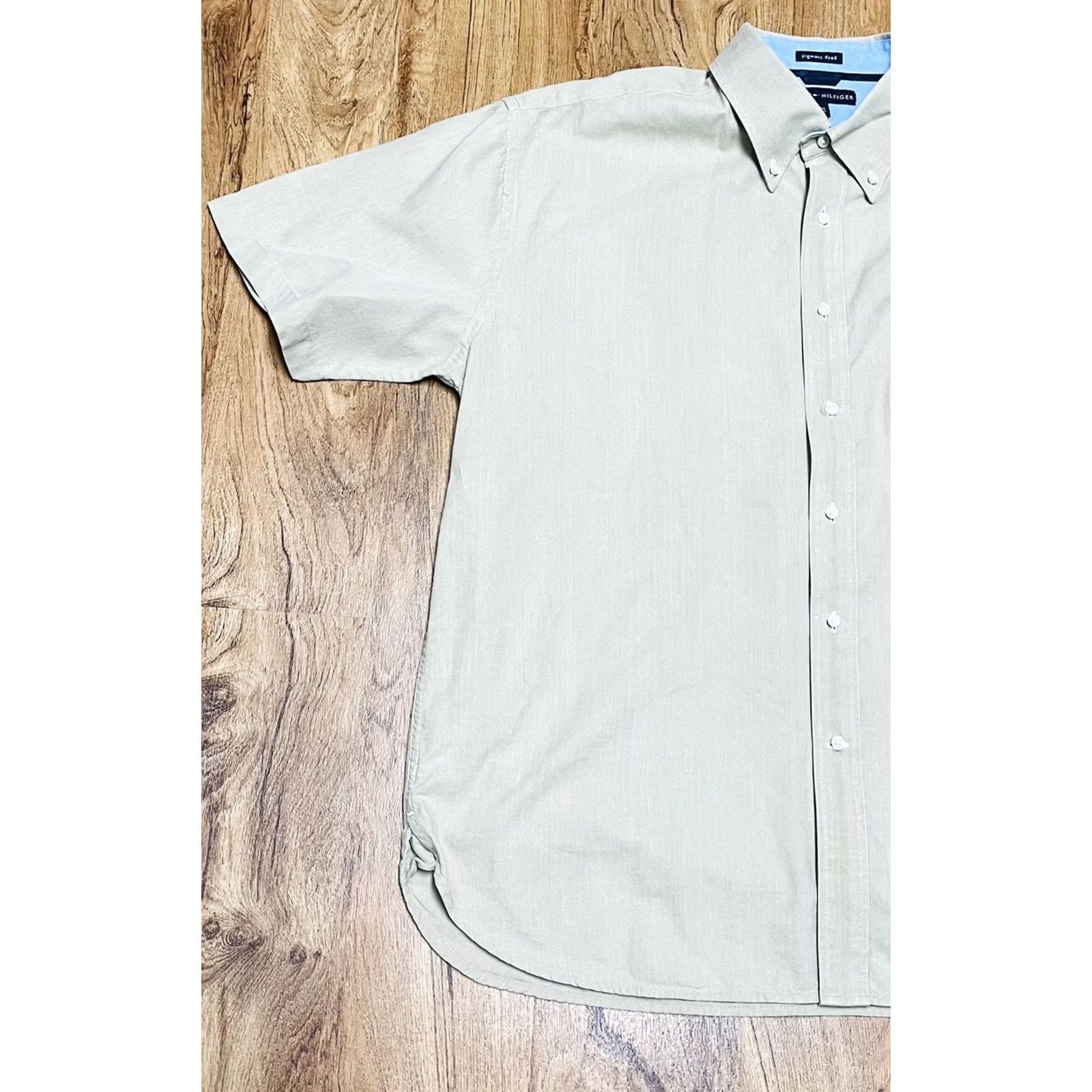 Tommy Hilfiger VINTAGE Tommy Hilfiger Shirt Short Sleeve XL Brown Button-Down Men’s Size US XL / EU 56 / 4 - 3 Thumbnail