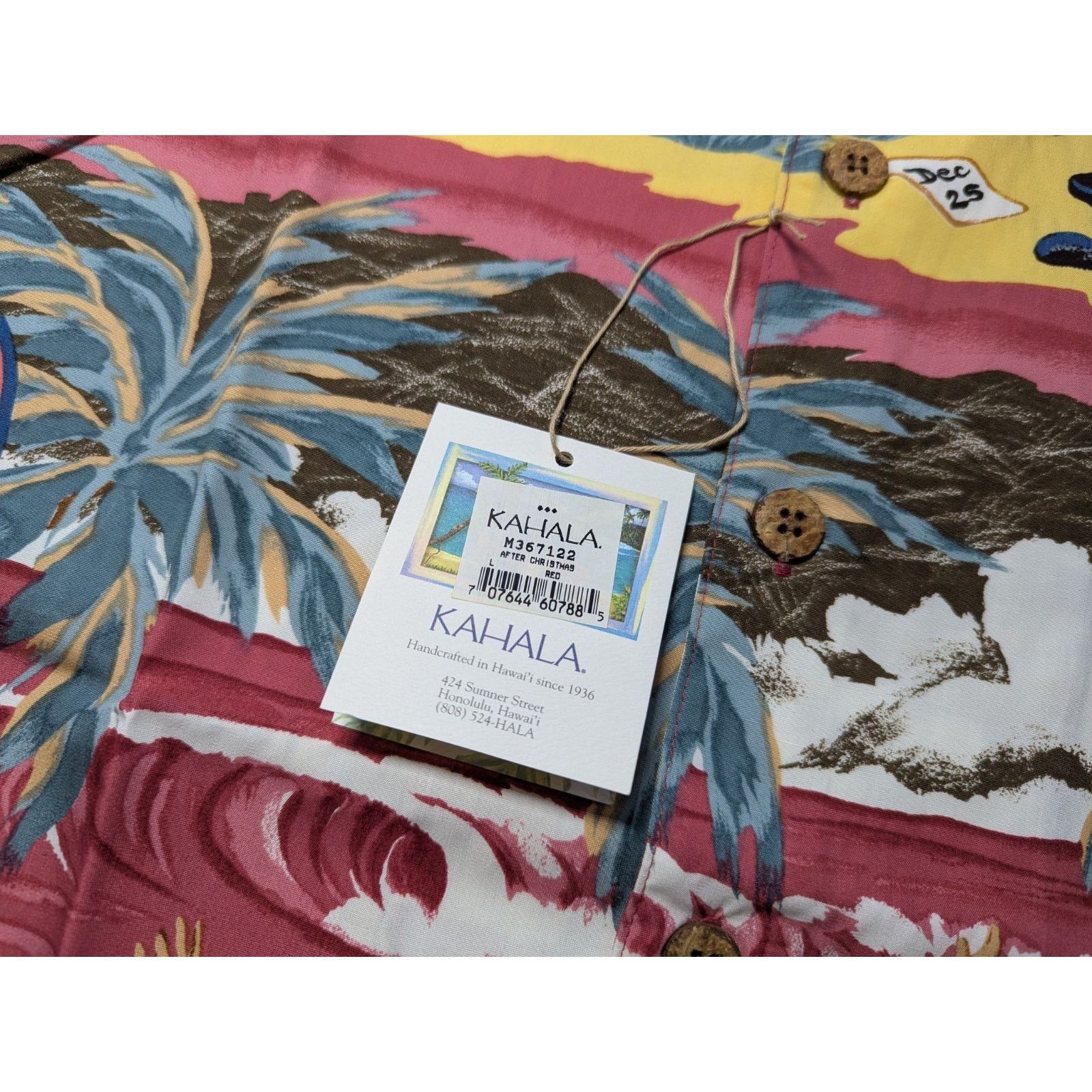 Kahala Ron Anderson Kahala Men's Large Christmas Hawaiian Santa Size US L / EU 52-54 / 3 - 5 Thumbnail