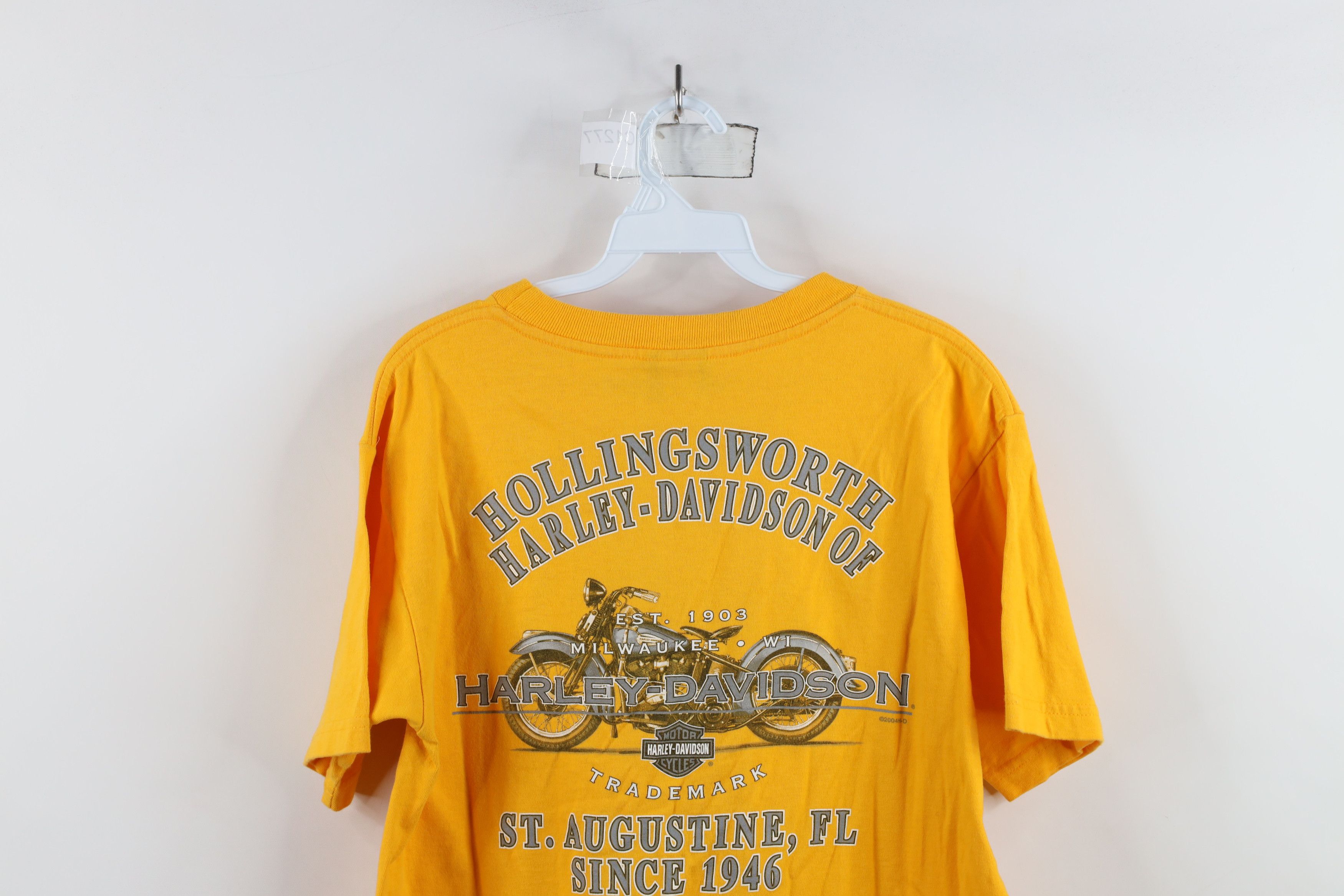 Harley Davidson × Vintage Vintage Y2K Harley Davidson Spell Florida T-Shirt Yellow USA Size US M / EU 48-50 / 2 - 12 Thumbnail
