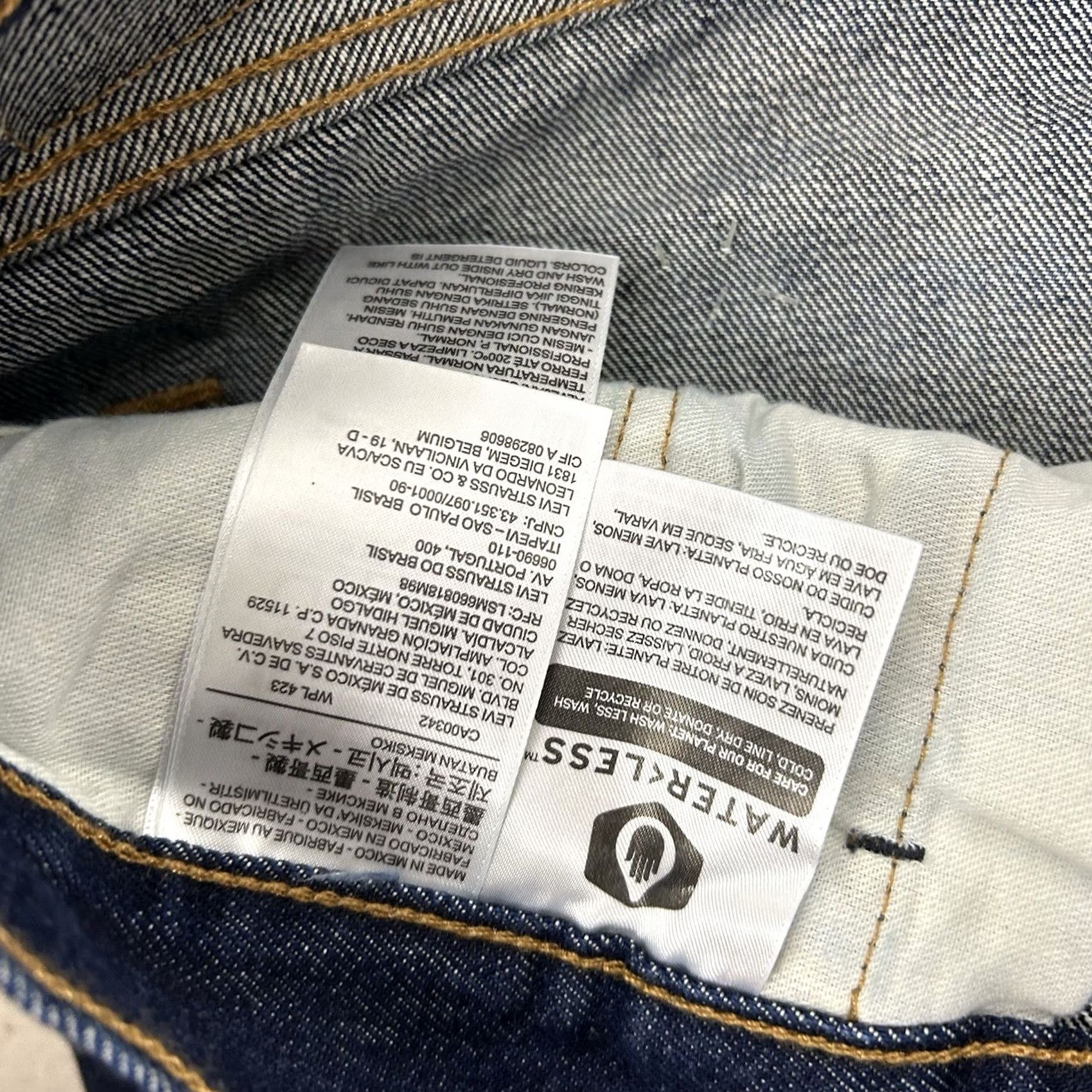 Levi's Levi's 501 Original Men's Blue Jeans Size 40 x 30 Straight Leg Dark Size US 40 / EU 56 - 5 Thumbnail