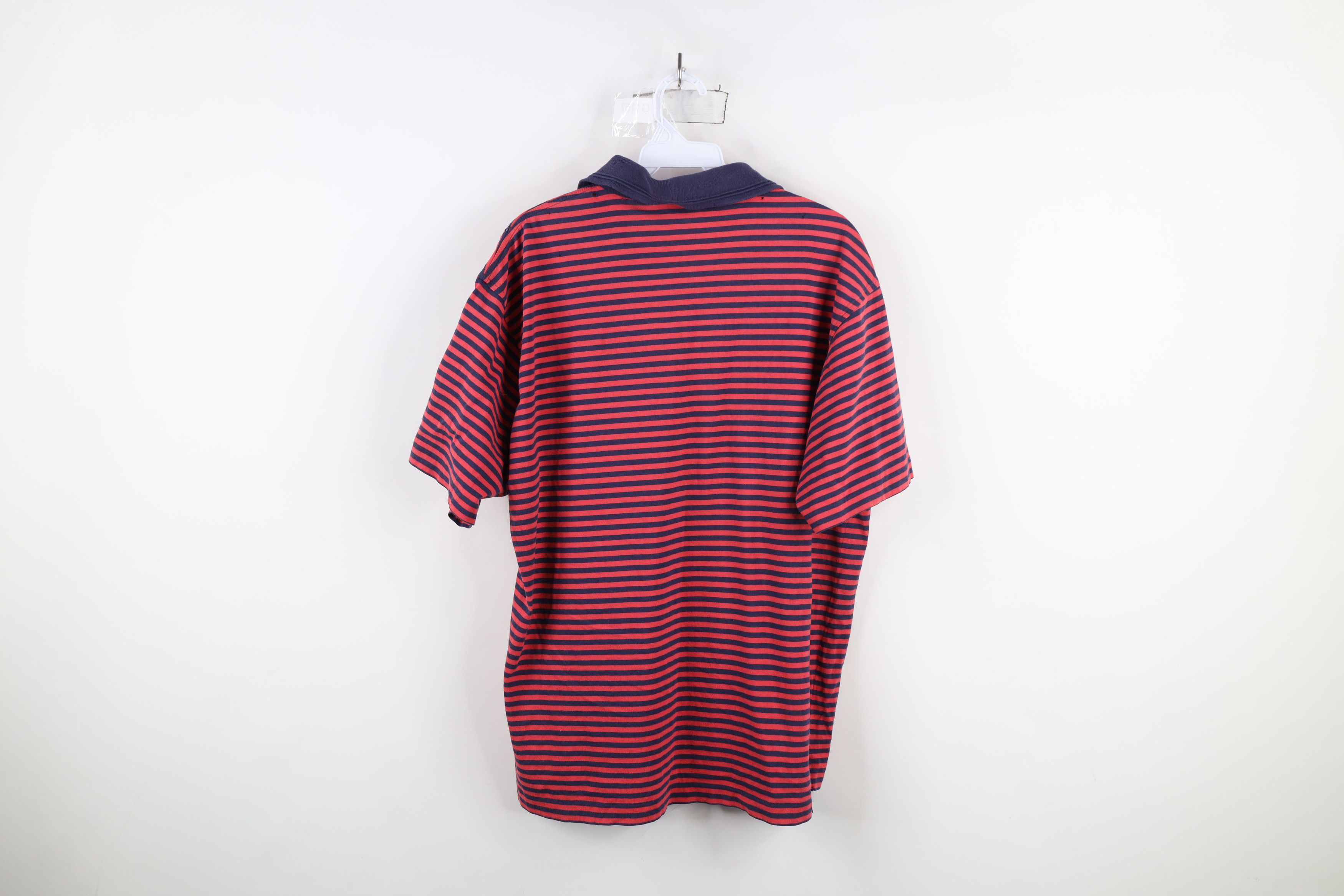 Christian Dior Monsieur × Vintage Vintage 90s Christian Dior Spell Out Striped Polo Shirt Size US M / EU 48-50 / 2 - 12 Thumbnail