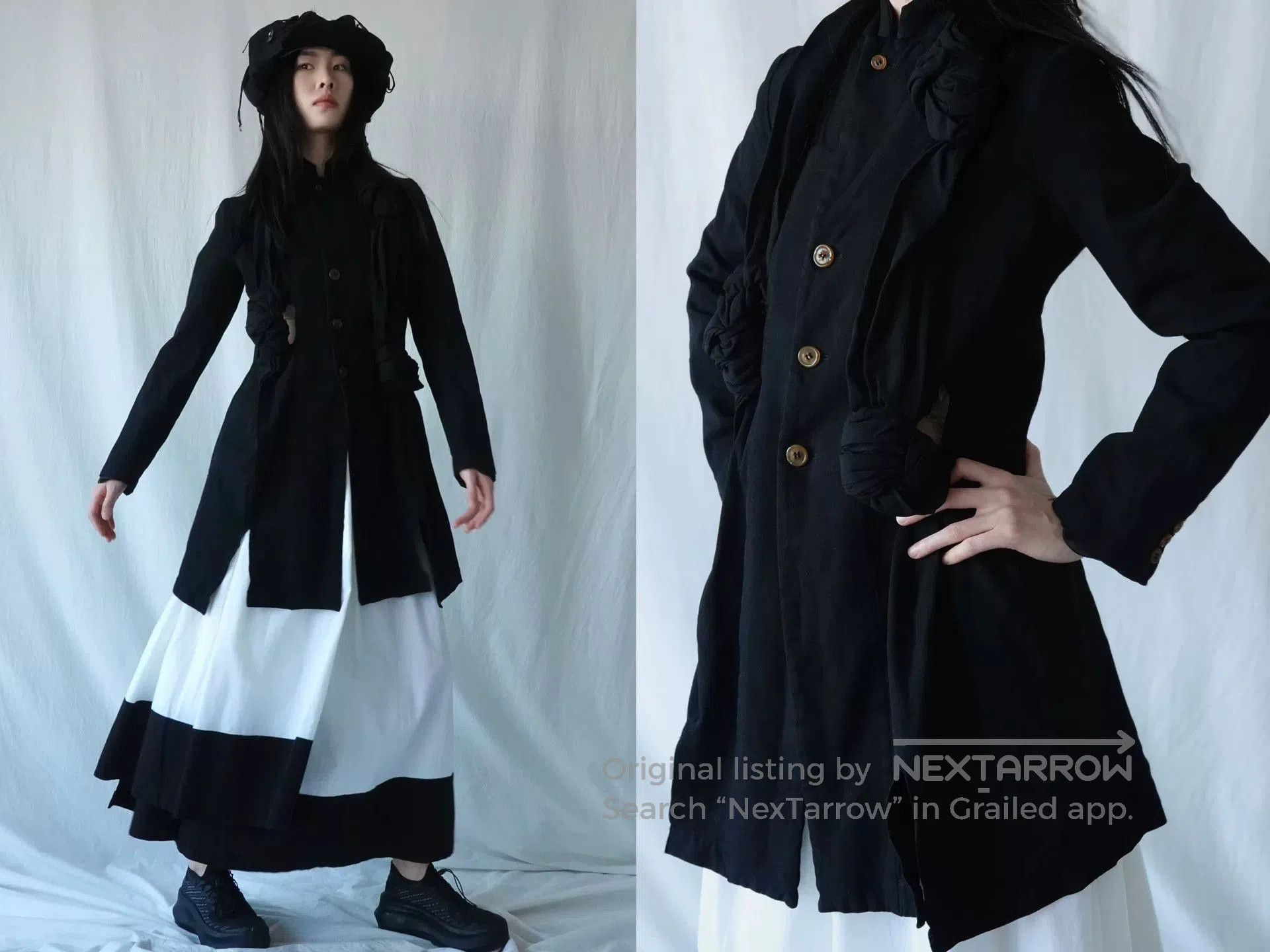 CDG by Comme des Garcons CDG Black Tailored Jacket with Cutouts. Size XS / US 0-2 / IT 36-38 - 3 Thumbnail
