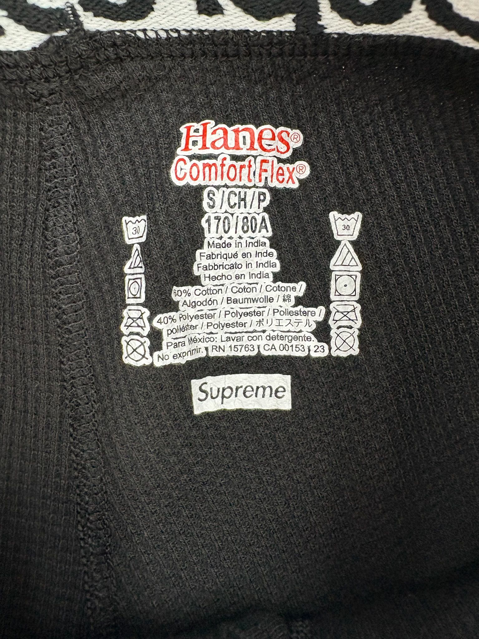 Supreme Supreme x Hanes "Bones" Thermal Pants Size US 30 / EU 46 - 3 Thumbnail