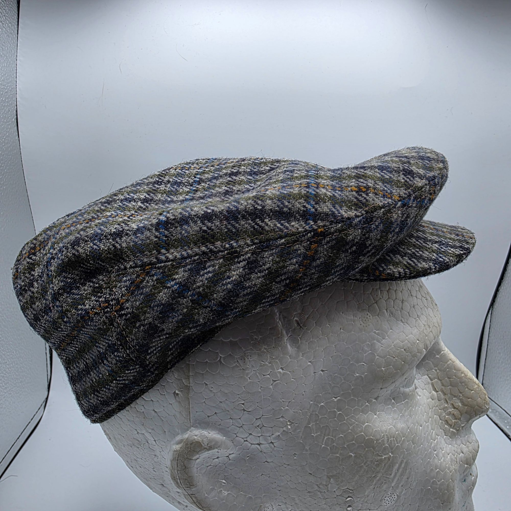 Other Scottish Cheviot Cloth Wool Newsboy Cap By Teviotex Hawick A Size ONE SIZE - 4 Thumbnail