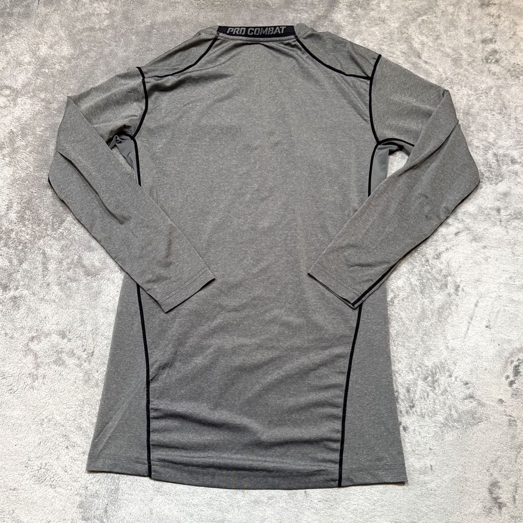 Nike Nike Pro Combat Shirt Mens XL Gray Compression Crew Neck Long Sleeve Dri-Fit Size US XL / EU 56 / 4 - 6 Thumbnail