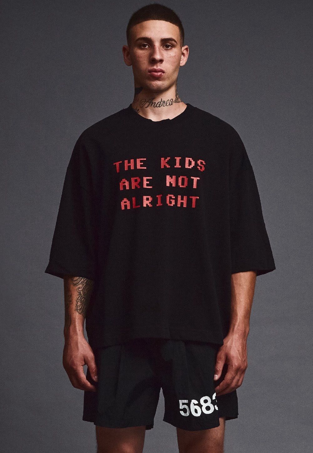 Willy Chavarria The Kids Are Not Alright T-Shirt Size US XL / EU 56 / 4 - 1 Thumbnail