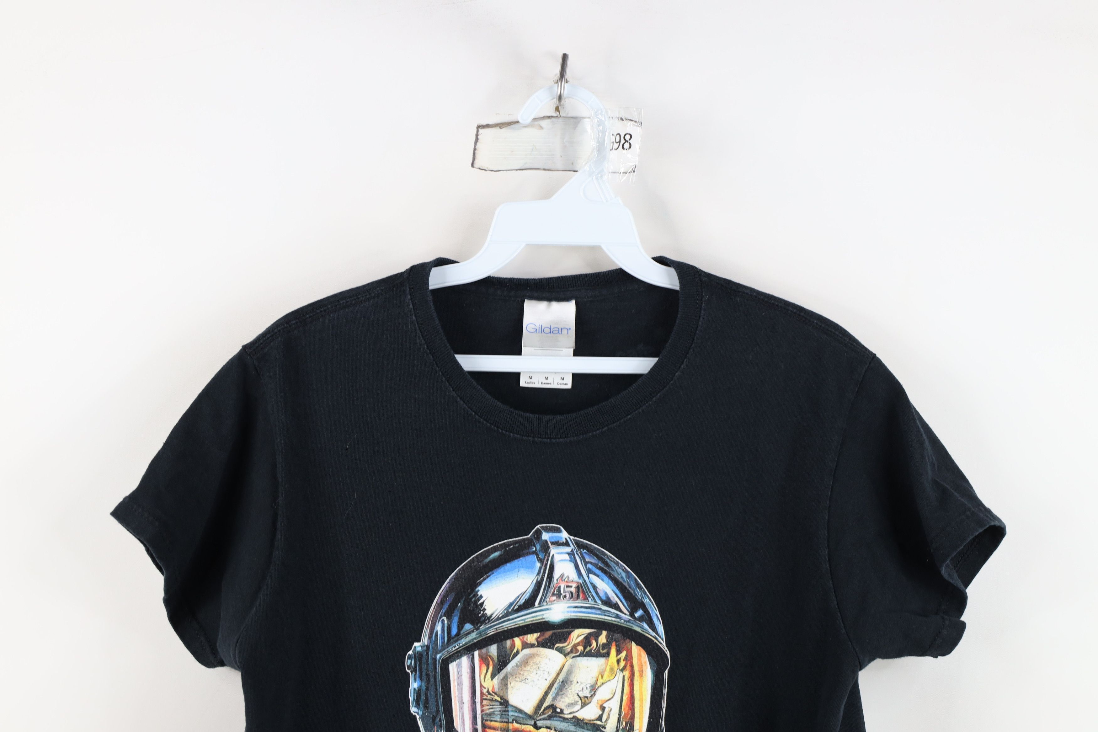 Vintage Vintage Y2K Spell Out Ray Bradbury Fahrenheit 451 T-Shirt Size M / US 6-8 / IT 42-44 - 2 Thumbnail