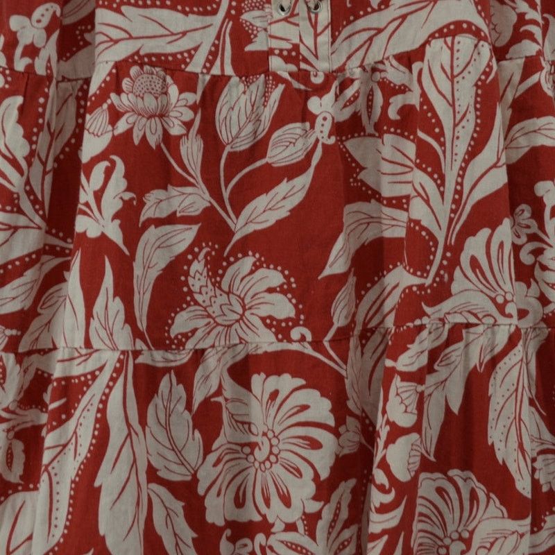 Other Who What Wear Batik Floral Aurora Red Dress Boho Plus Sz 1X Size XL / US 12-14 / IT 48-50 - 12 Thumbnail