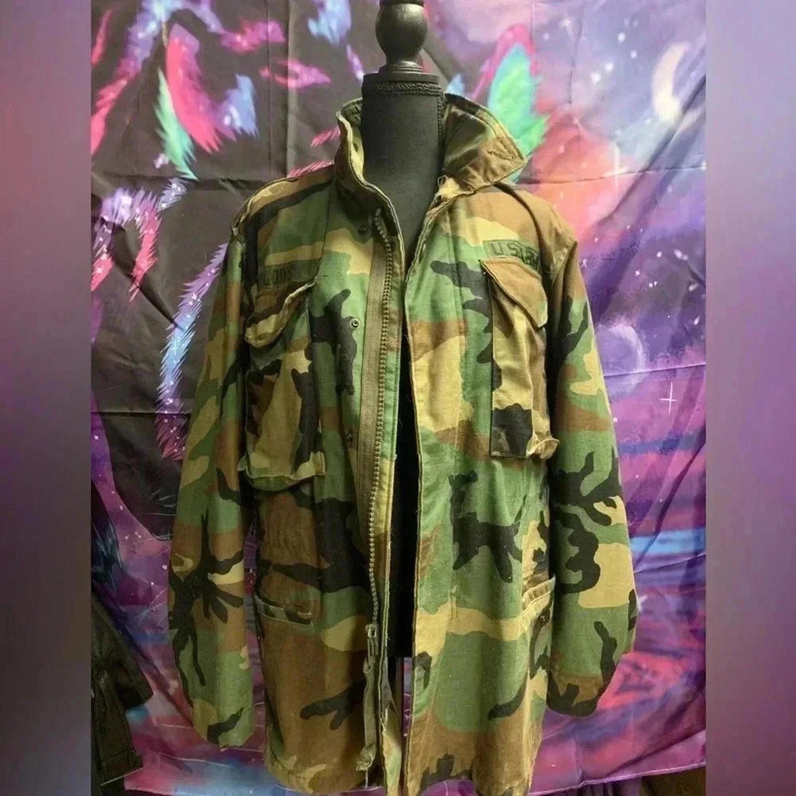 Designer Army jacket thick warm Size US S / EU 44-46 / 1 - 1 Thumbnail