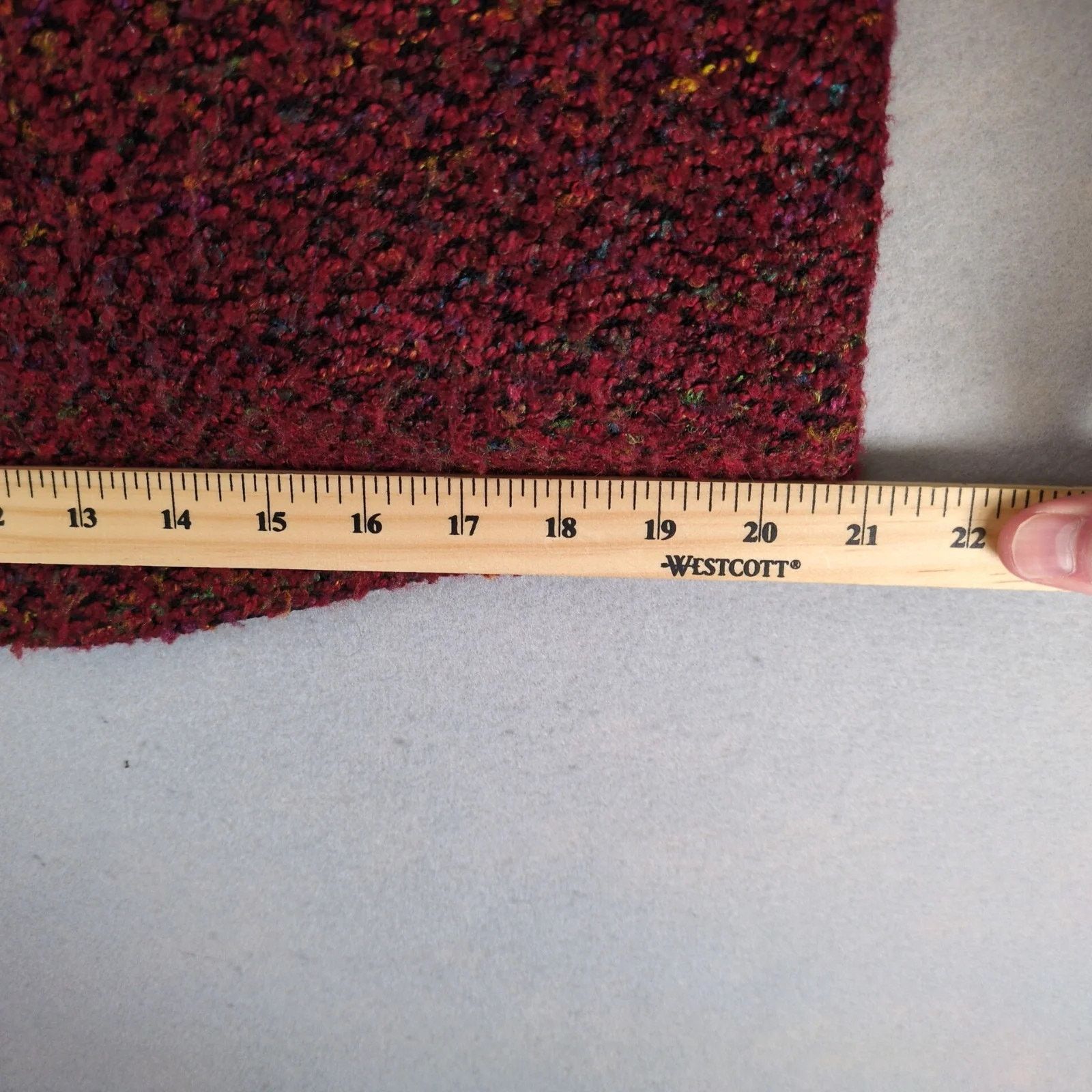 Vintage Sag Harbor Burgundy Tweed Pea Coat Women's 14 Lined Size XL / US 12-14 / IT 48-50 - 10 Thumbnail