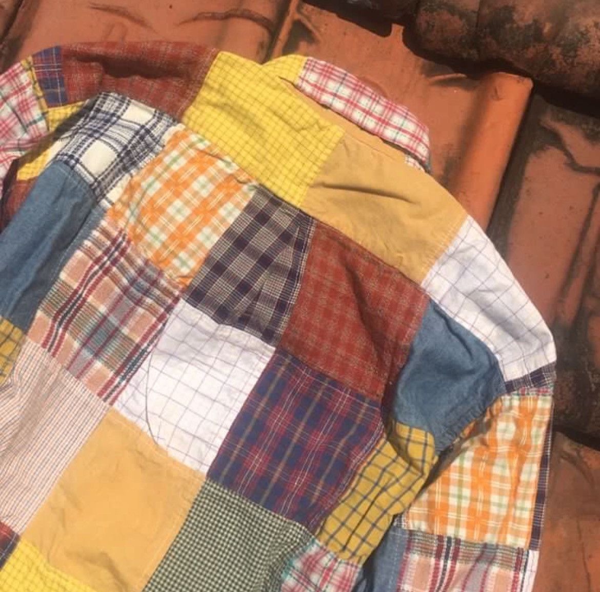 Sugar Cane × Toyo Enterprises Sugarcane Short Patchwork LongSleeve Shirt Size US M / EU 48-50 / 2 - 5 Thumbnail