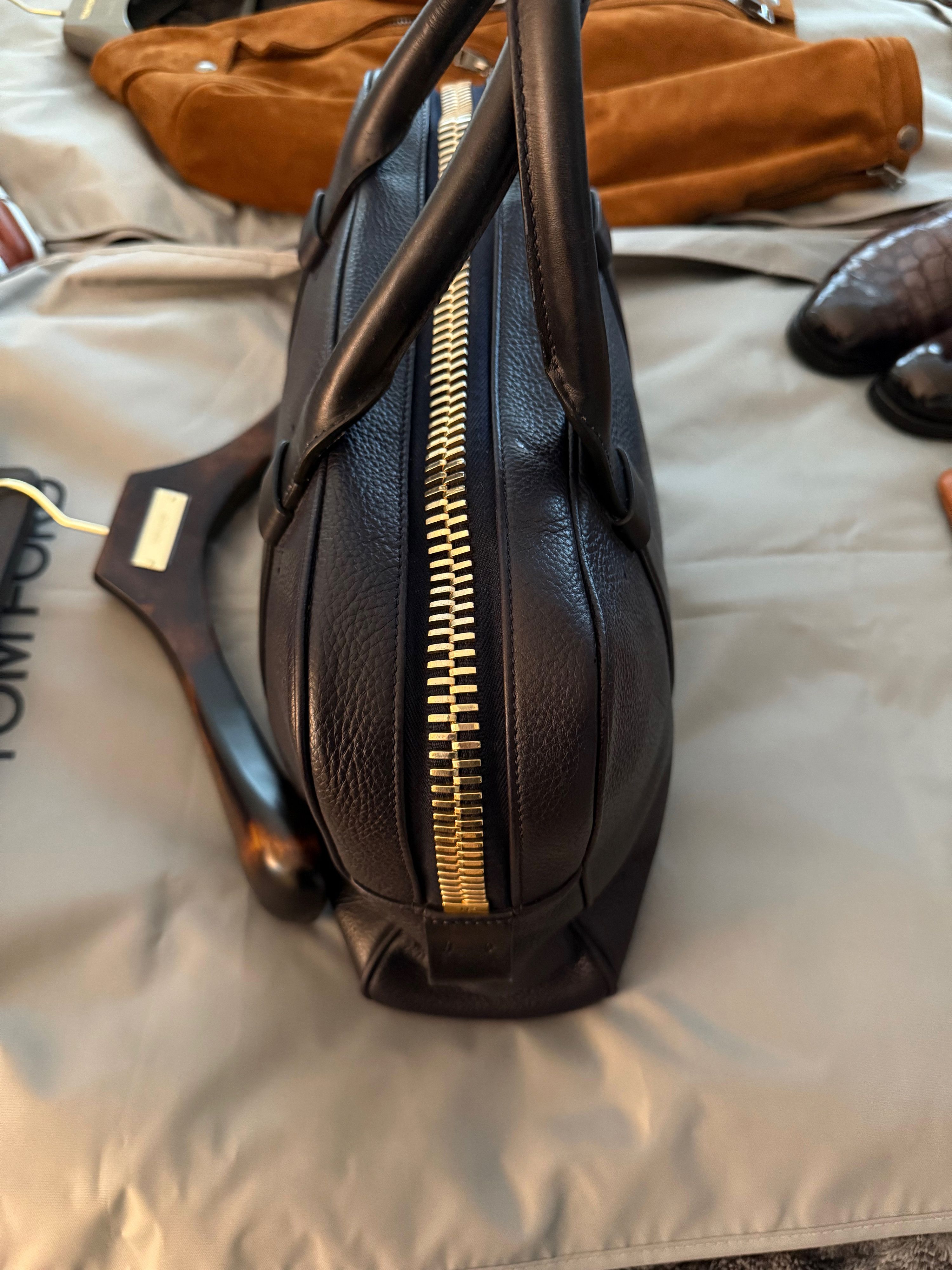 Coveted $4,350 w/tax Signature Buckley Leather Briefcase