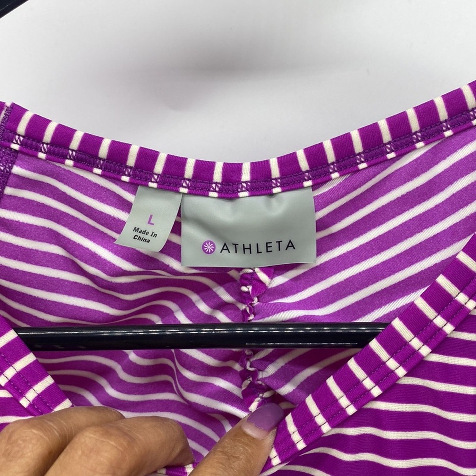 Athleta ATHLETA Gardenia Grove Fitted Long Sleeve Top athletic sz L Size L / US 10 / IT 46 - 2 Thumbnail