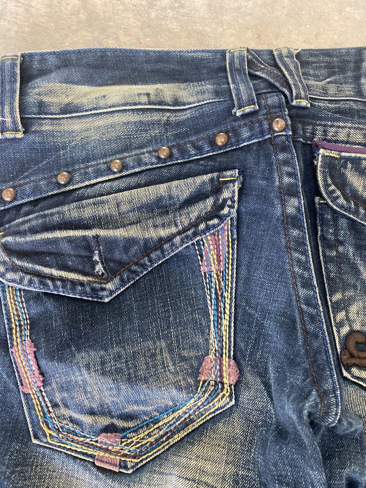 Hysteric Glamour Sick☠️ Riobera Jeans Flare Mud Wash Punk Grunge Lgb Size US 31 - 13 Thumbnail