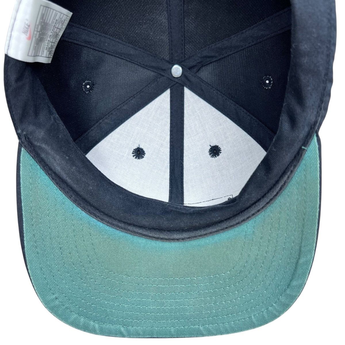 Nike Vintage 1990s Nike Swoosh 18 Spell Out Strap Back Hat Size ONE SIZE - 9 Thumbnail
