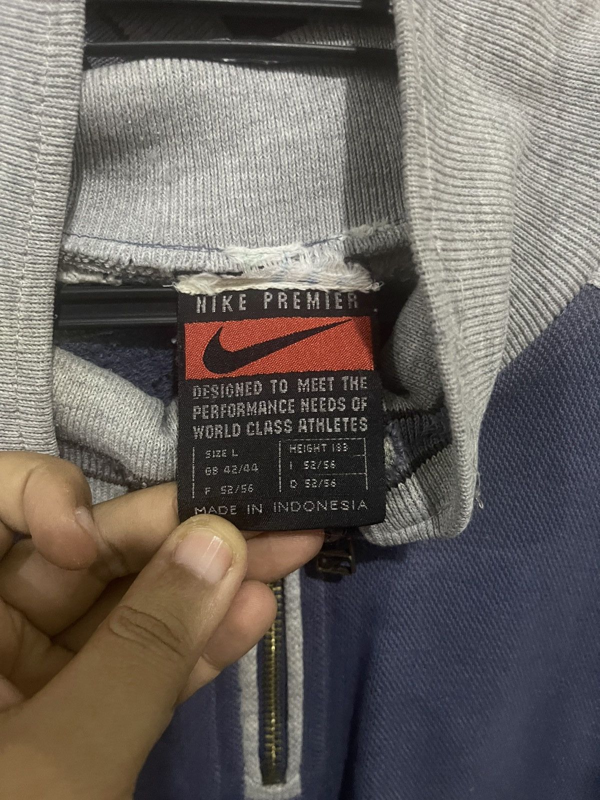 Nike Vintage Nike Premier Italia Quater Zipper Sweatshirt Size US L / EU 52-54 / 3 - 6 Thumbnail