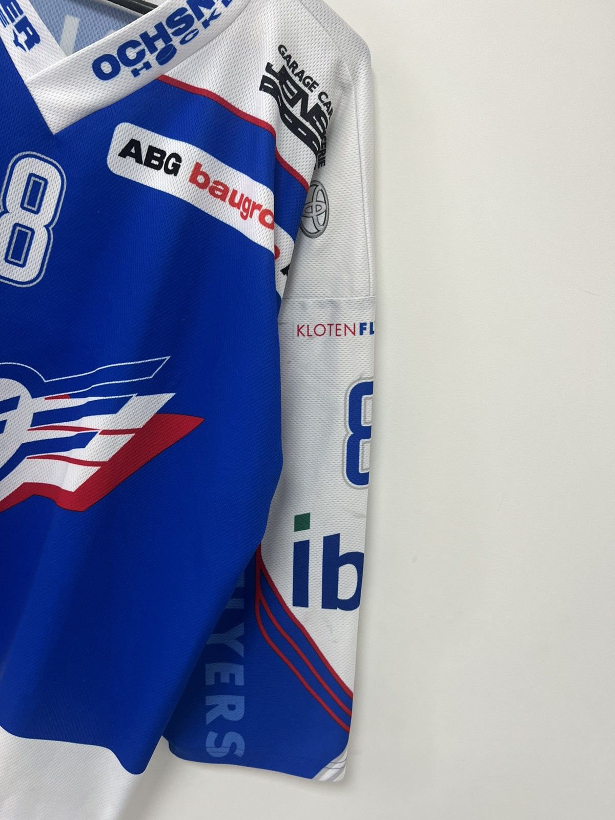 Vintage Vintage Kloten Flyers Player issue Hockey Jersey Mens sz XL Size US XL / EU 56 / 4 - 10 Thumbnail