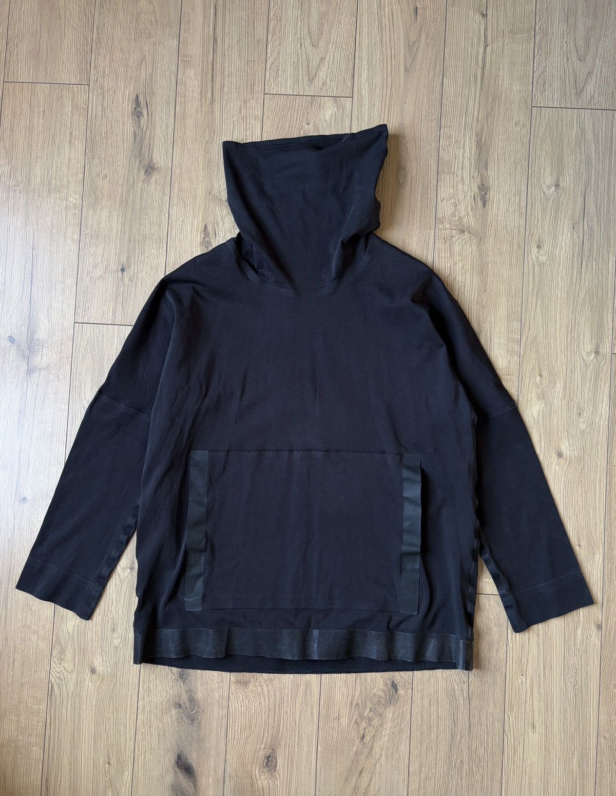 Other Barbara Alan Avant Garde Black Hooded Sweatshirt Robe Size US S / EU 44-46 / 1 - 1 Thumbnail