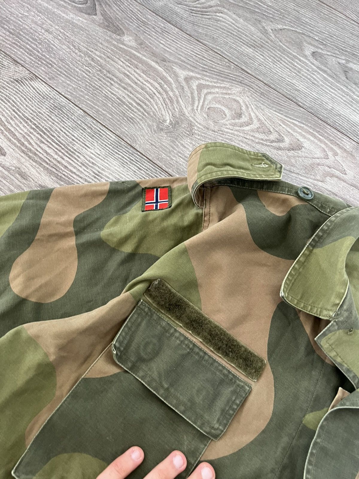 Vintage VINTAGE ‼️ Norwegian Camo NATO Army Tactical Jacket Size US M / EU 48-50 / 2 - 17 Thumbnail