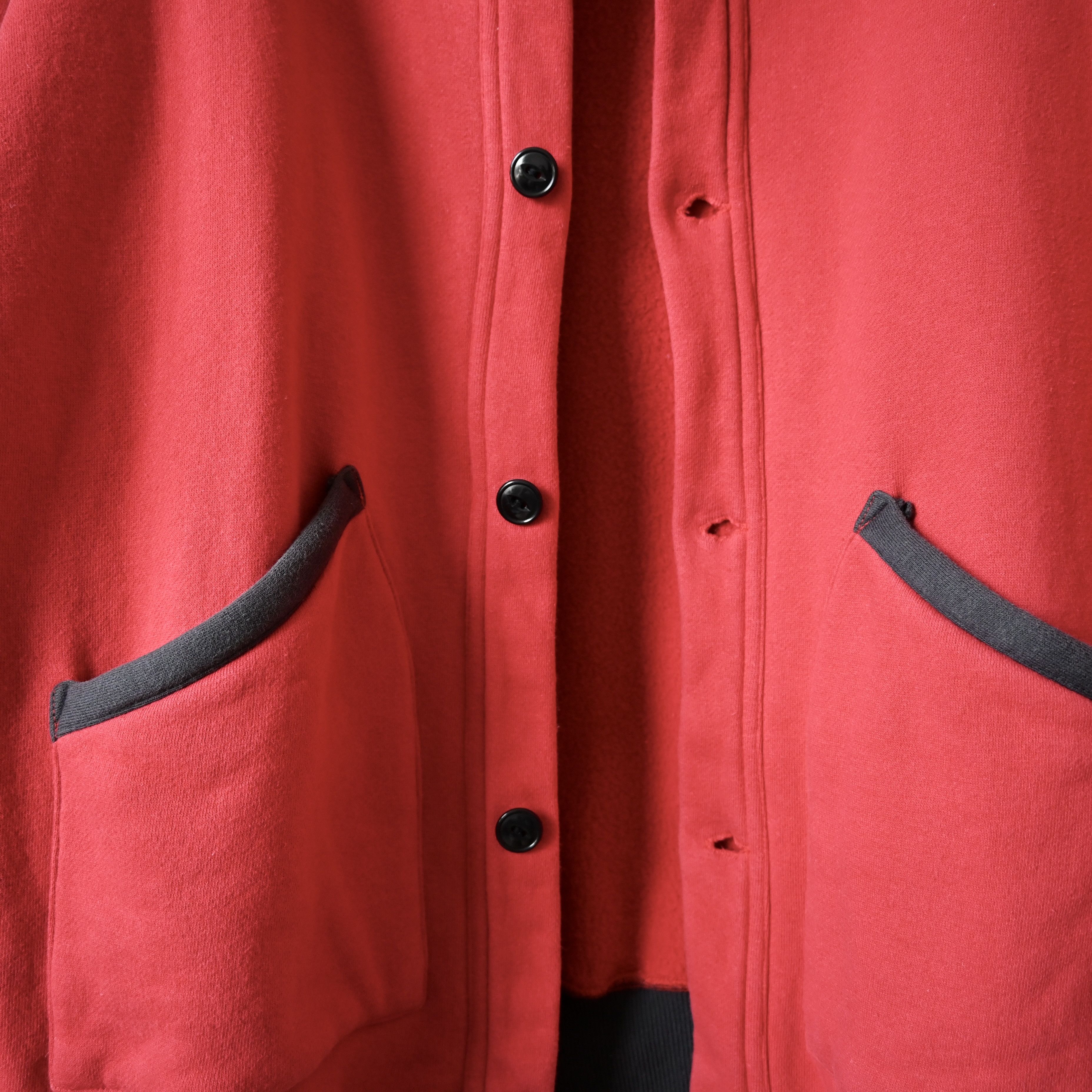 Evisu VTG 2000s EVISU button up sweatshirt red x sumikuro gray Size US L / EU 52-54 / 3 - 12 Thumbnail