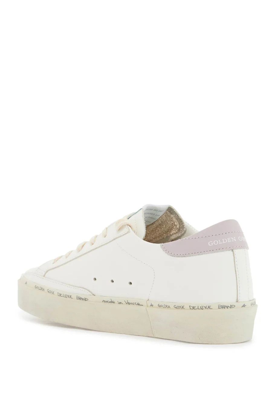 Golden Goose o1s22i1n1224 Hi Star Sneakers in White Lilac Size US 10 / IT 40 - 3 Thumbnail