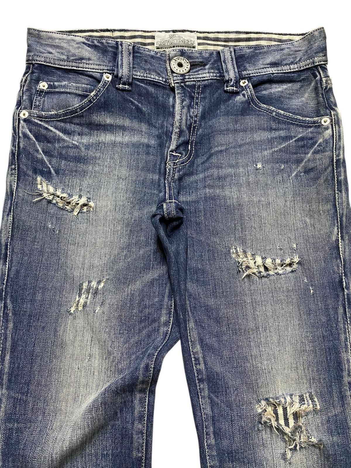 Vintage Vinage Rodeo Crown Japan Distressed Skinny Jeans Size US 30 / EU 46 - 3 Thumbnail