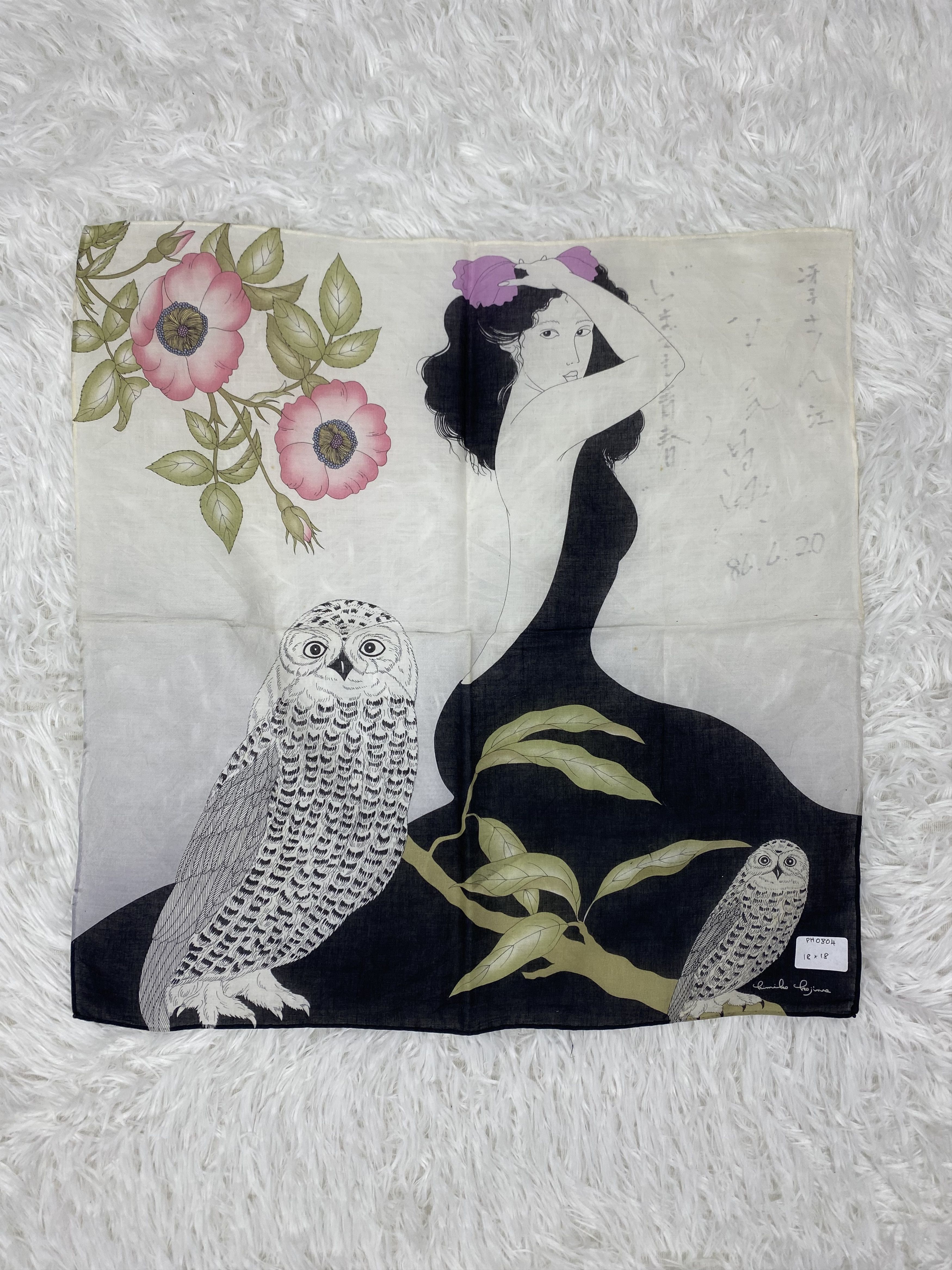 Japanese Brand × Vintage Vintage Emiiko Chojima Handkerchief Neckerchief PH0804 Size ONE SIZE - 5 Thumbnail