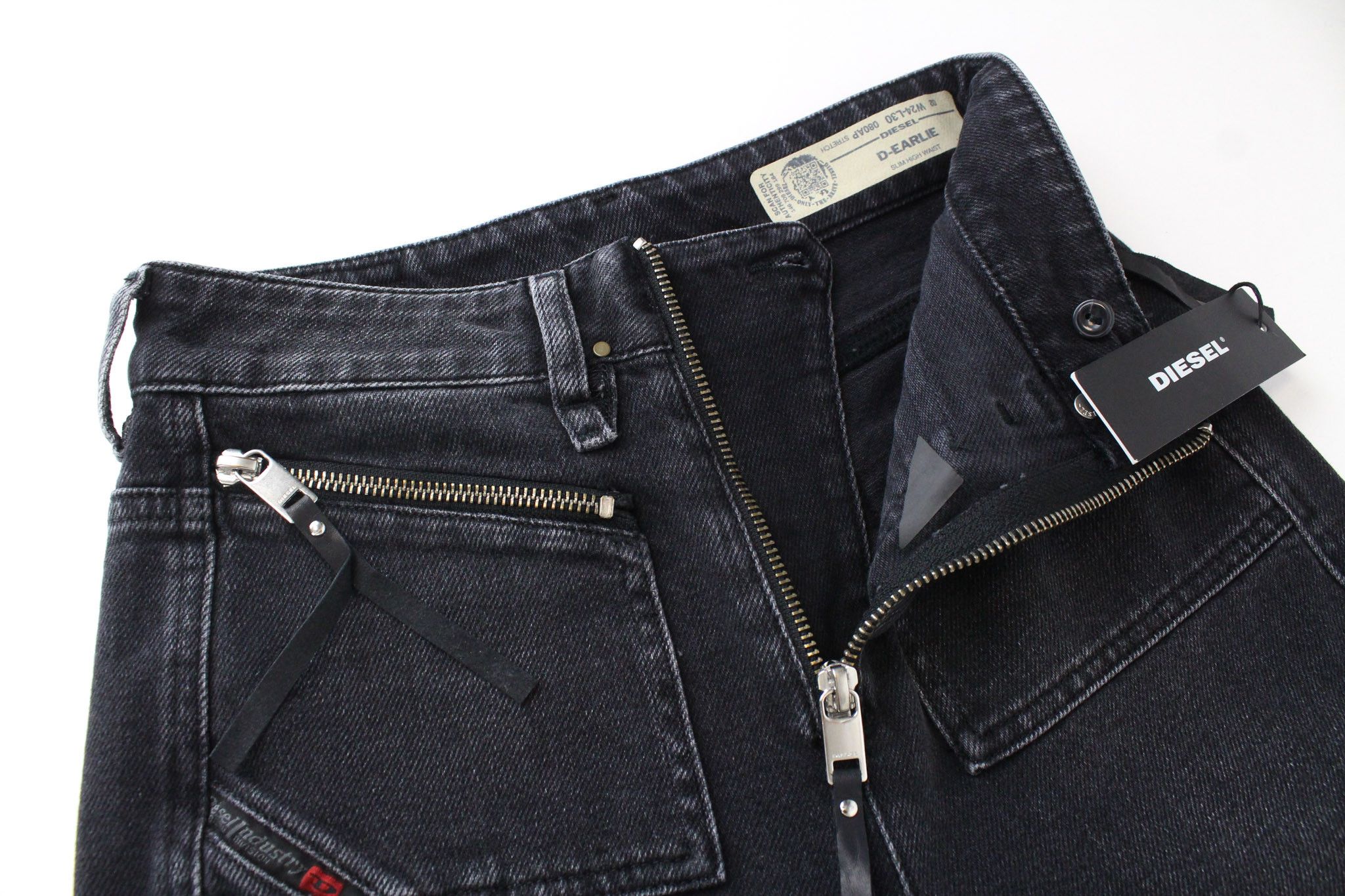 Diesel D-EARLIE 080AP W24/L30 Girls Black Jeans 70059 Size 24" / US 00 / IT 34 - 4 Thumbnail