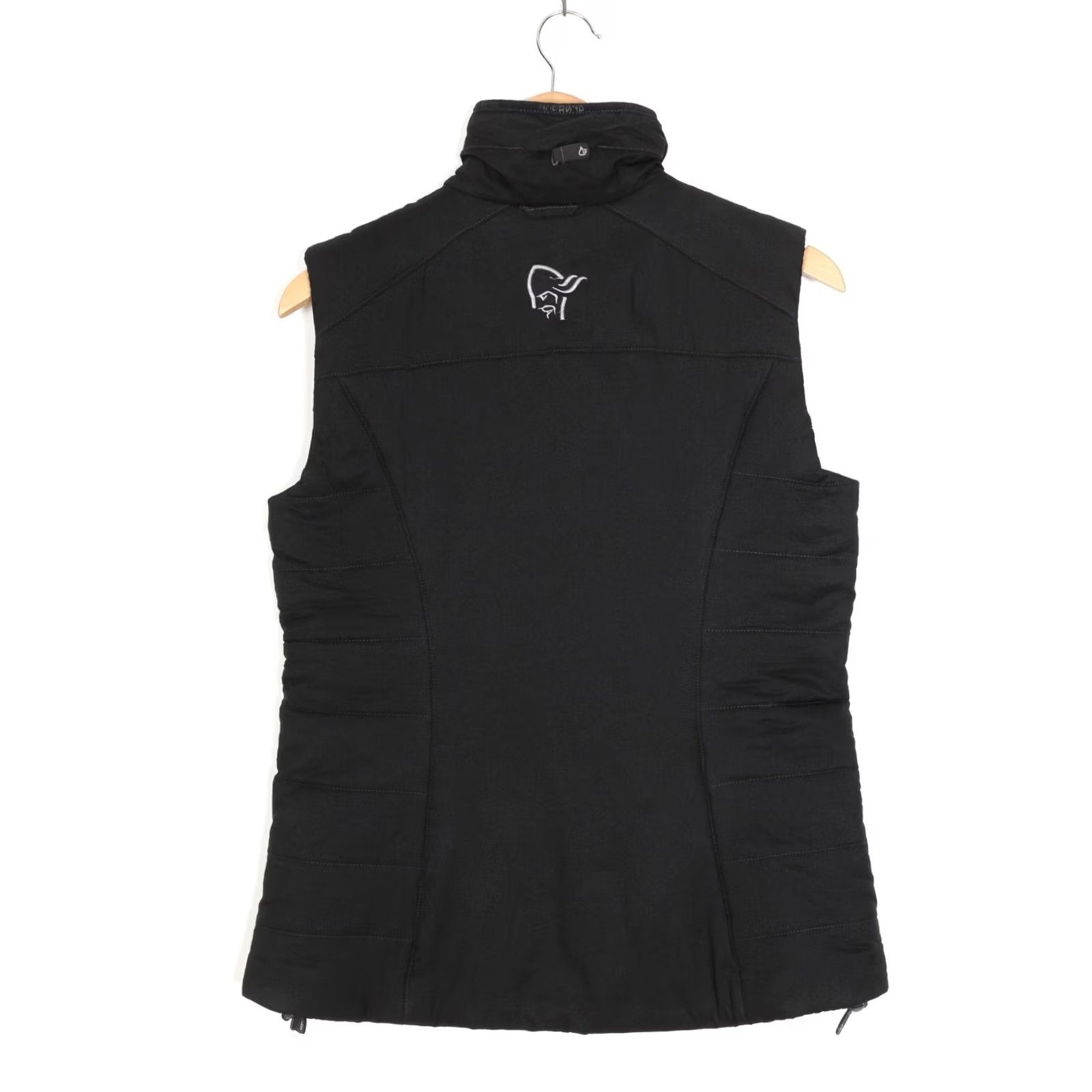 Vintage NORRONA Lofoten Primaloft 100 Insulated Vest Women Size M Gilet Jacket Black Sleeveless Zip Mid-Length Size M / US 6-8 / IT 42-44 - 2 Thumbnail