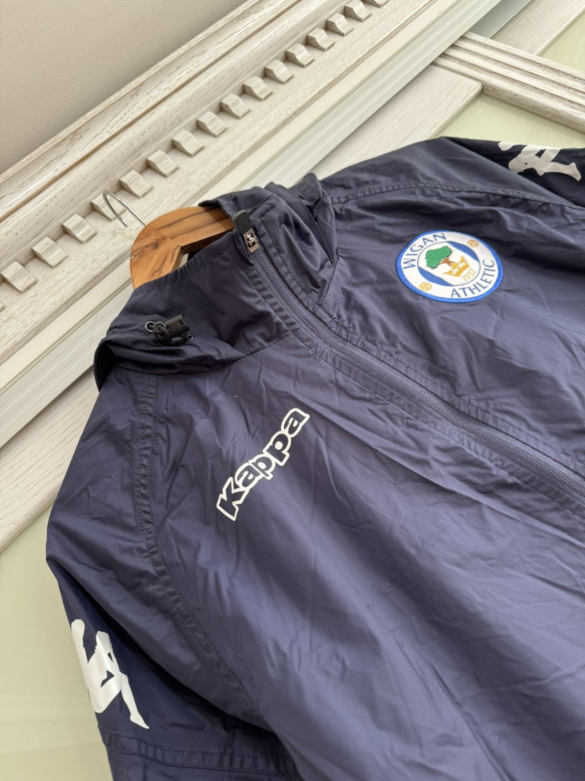 Kappa Wigan Athletic 2017-2018 Soccer Track Jacket Football Jersey Size US M / EU 48-50 / 2 - 6 Thumbnail