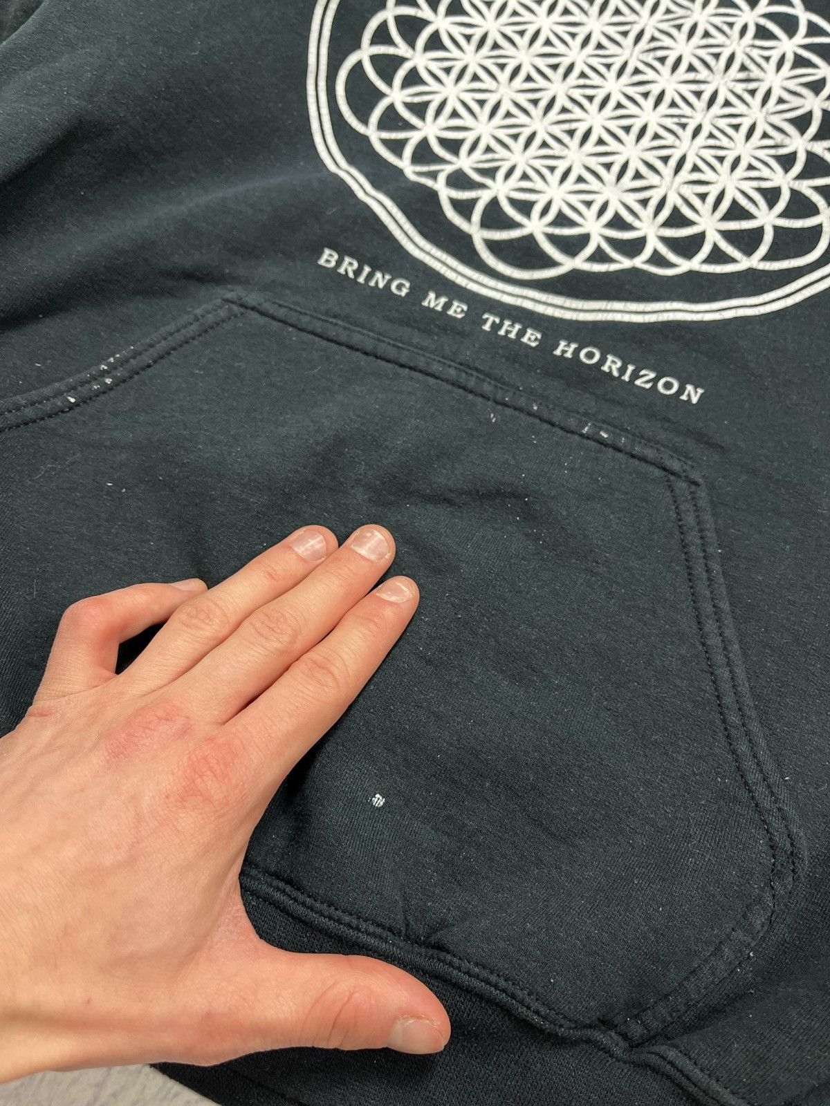 Band Tees × Vintage Vintage 00s Bring Me The Horizon Rock Band Hoodie Tour Rare Size US M / EU 48-50 / 2 - 8 Thumbnail