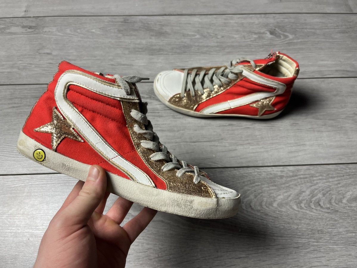 image of Golden Goose Sneakers Ggdb Skateboard Size 38 in Red, Men's