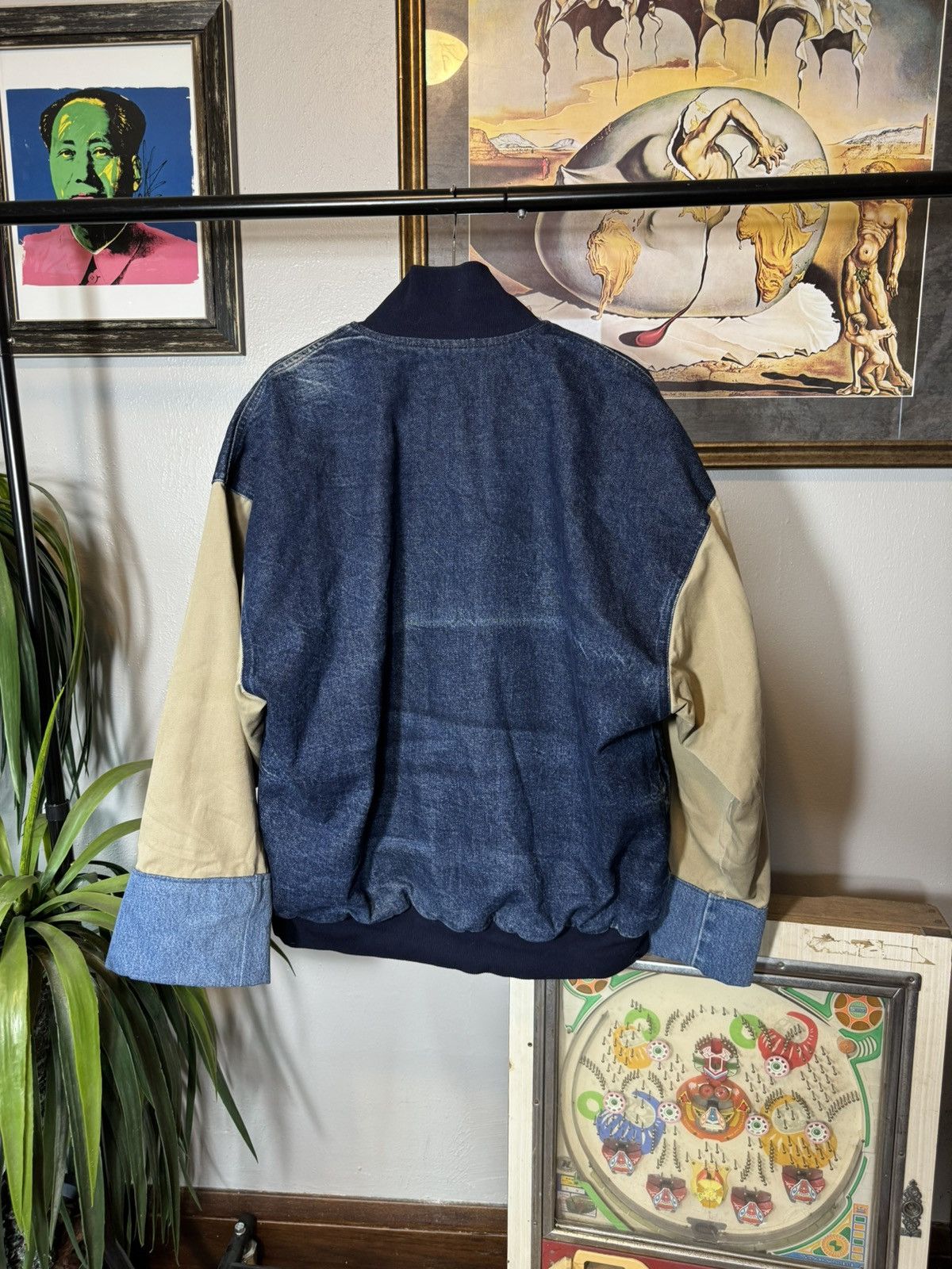 Vintage Vintage Two Tone Denim Jacket Size US XL / EU 56 / 4 - 6 Thumbnail