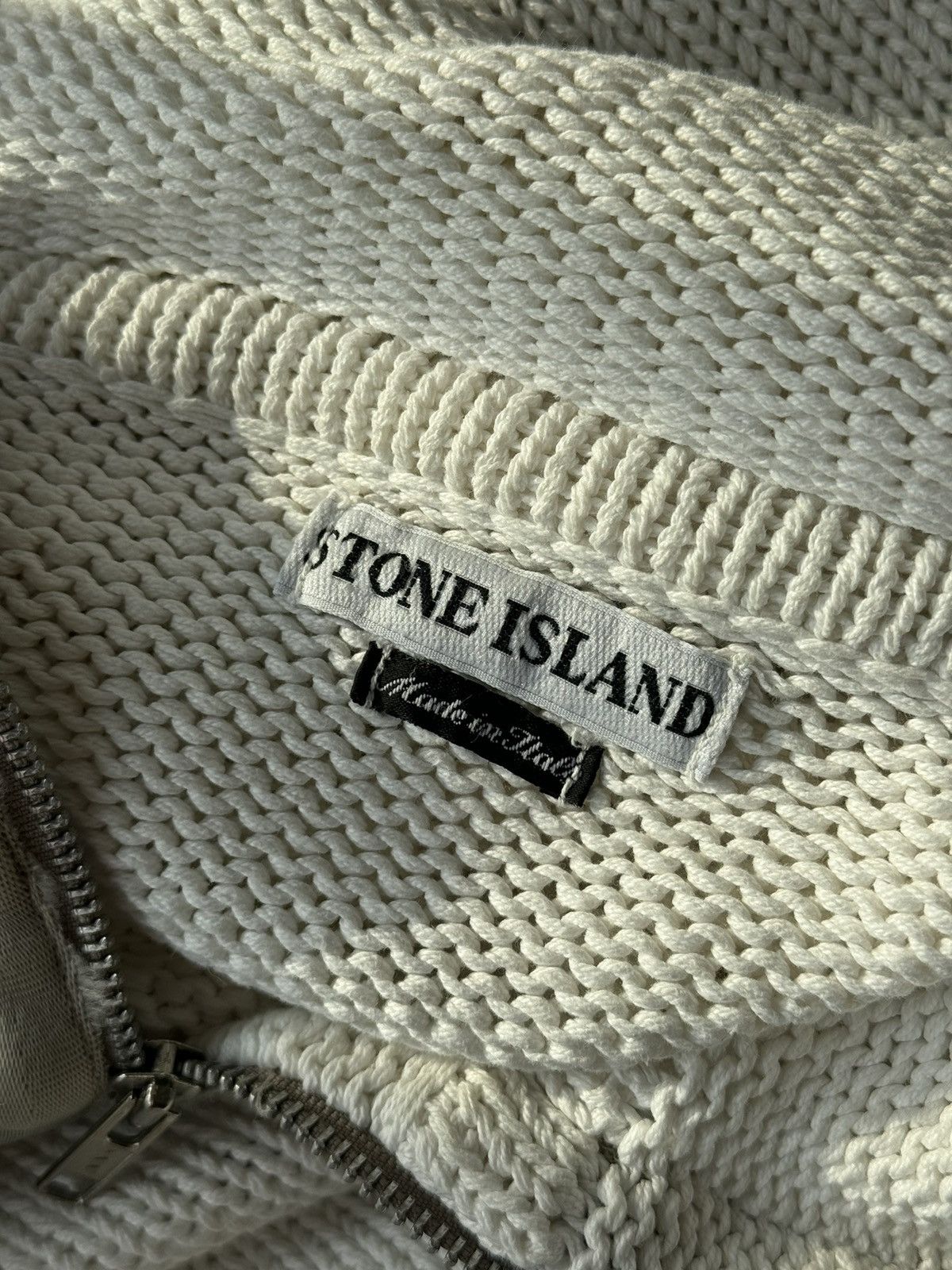 Massimo Osti Very Rare Vintage Stone Island 1/4 Knit Sweater Old Money Size US XL / EU 56 / 4 - 16 Thumbnail