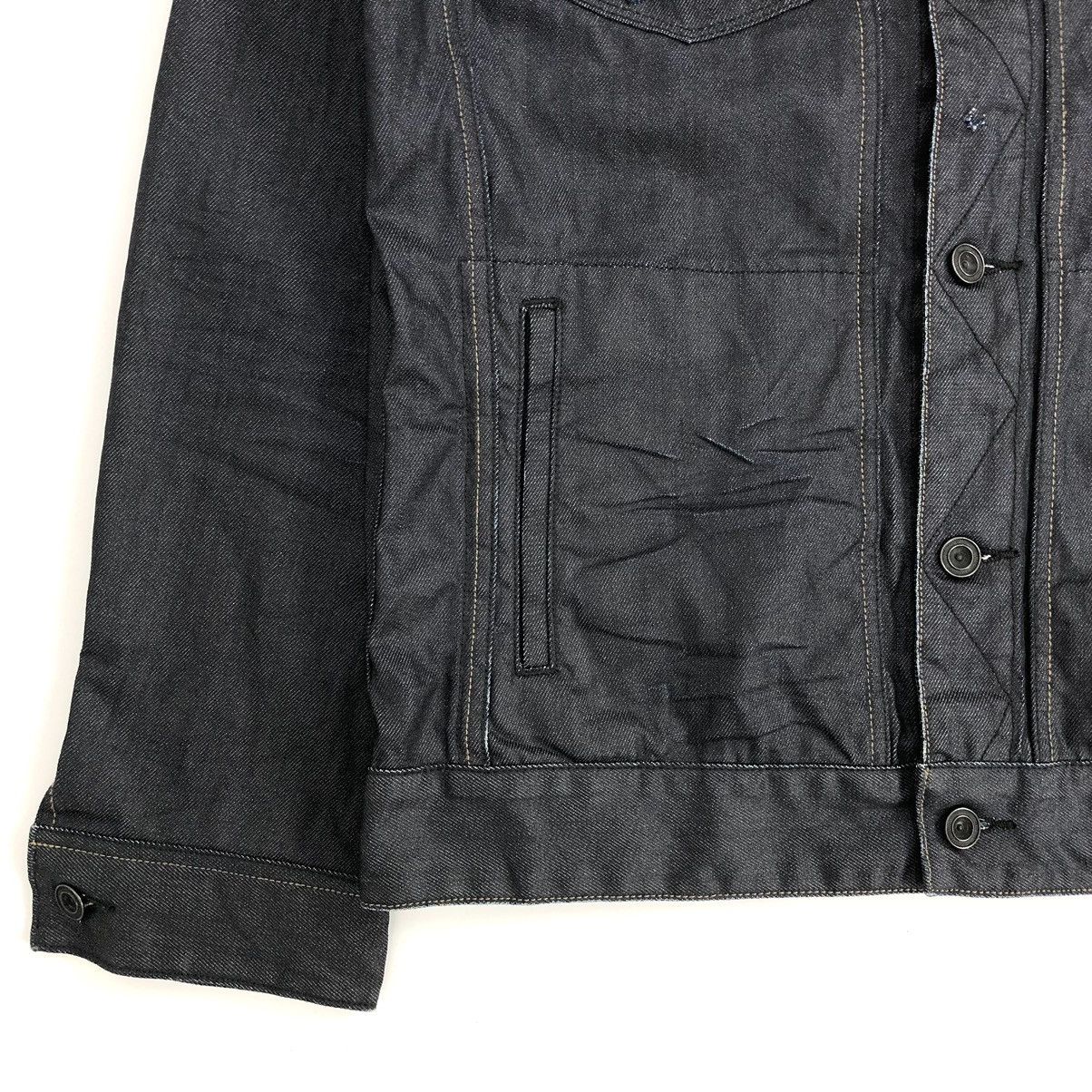 Designer × Japanese Brand 🇯🇵2000s 291295=HOMME Crazy Distressed Denim Jacket Size US L / EU 52-54 / 3 - 7 Thumbnail