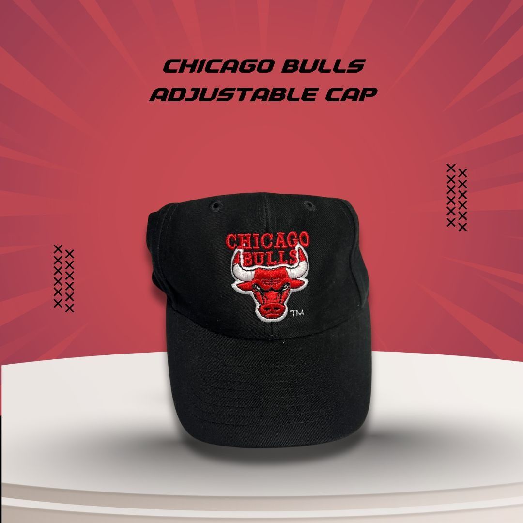 Other Chicago Bulls Embroidered Adjustable Black Cap Size ONE SIZE - 1 Thumbnail