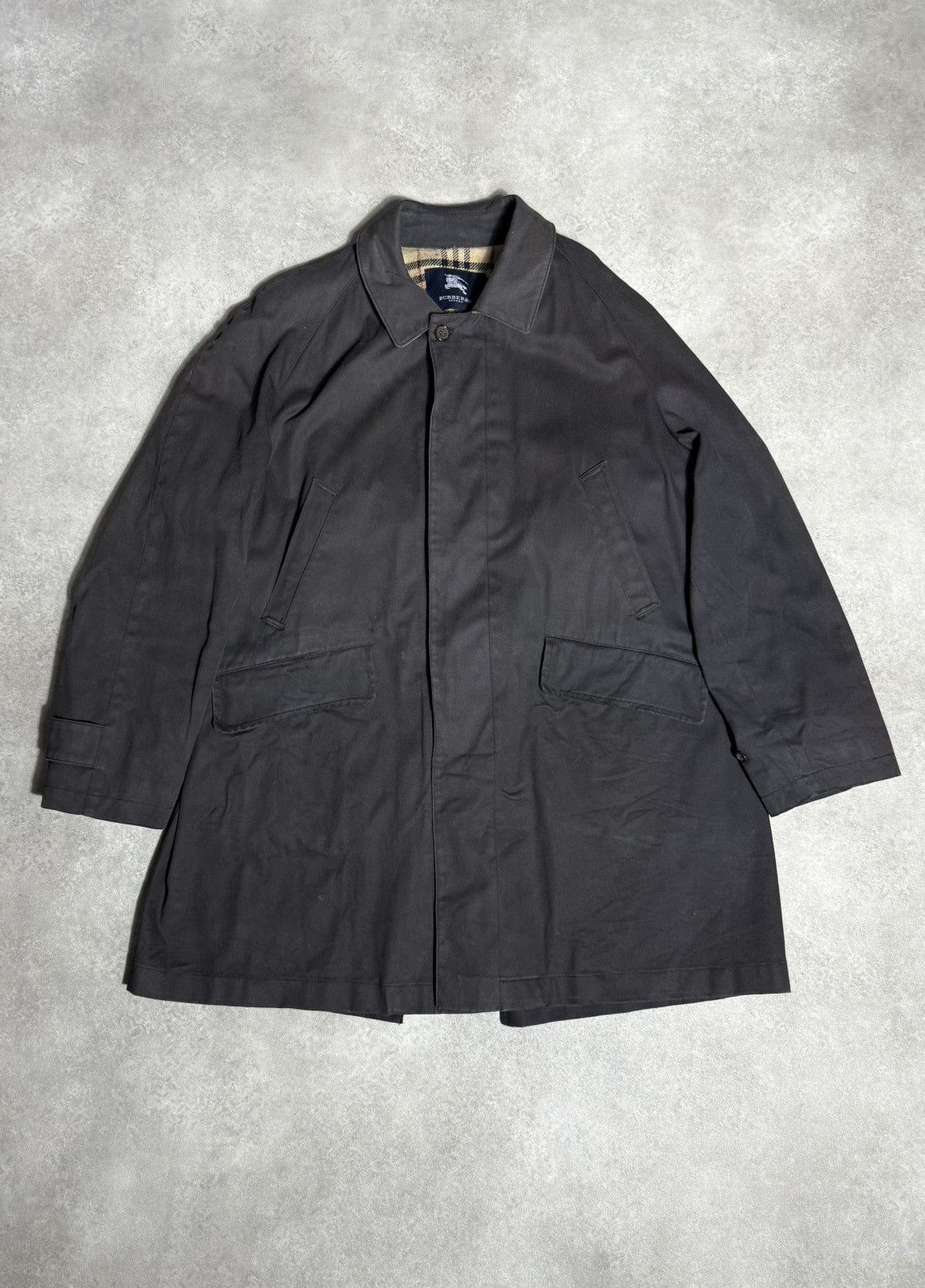 Burberry × Vintage Burberry Vintage Coat Man Luxury 90s Long Belt Size 40R - 1 Thumbnail