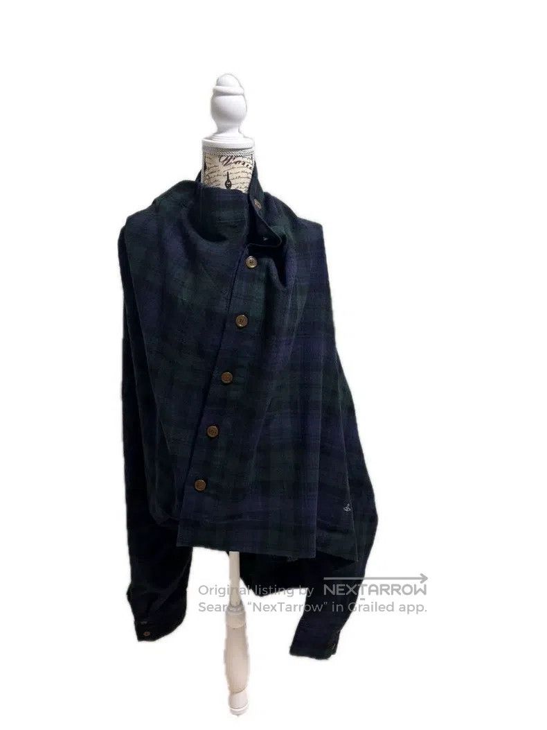 Vivienne Westwood Vivienne Westwood Plaid Asymmetrical Wool Shirt Jacket Size US M / EU 48-50 / 2 - 4 Thumbnail