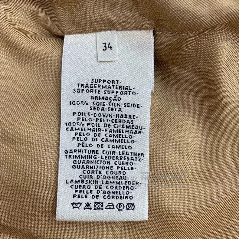 Hermes Hermes Brown Alpaca Fur Collar Coat. Size US XXS / EU 40 - 8 Thumbnail