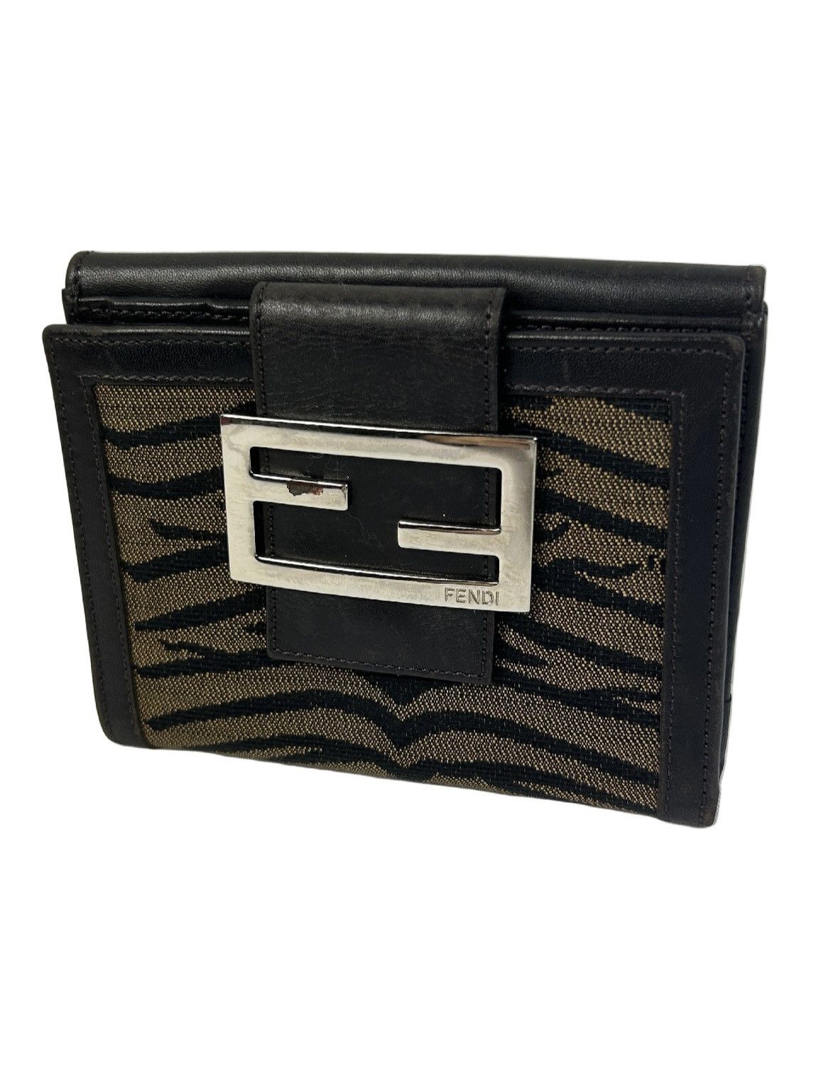 Fendi Fendi FF Zebra Bifold Wallet Size ONE SIZE - 1 Thumbnail