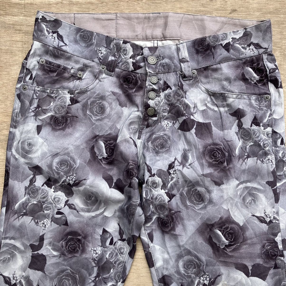 Japanese Brand TORNADO MART ROSE FLOWER FLARE Size US 34 / EU 50 - 3 Thumbnail